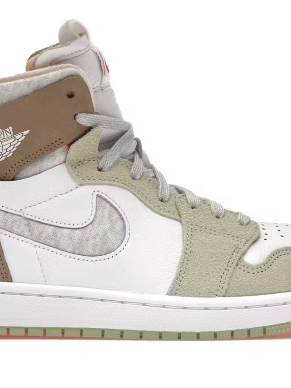 Jordan High Top Sneakers White Tan Olive